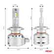 Żarówki samochodowe LED seria X2 H7 6500K Canbus AMIO-02973 - 3