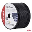 Przewód jednożyłowy czarny Cable CCA 1x1mm2 100m 5A 12/230V AMIO-04454 - 5