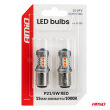 Żarówki LED STANDARD BAY15D P21/5W 3030 15SMD czerwone 12V 24V AMIO-05004 - 4