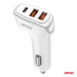 Ładowarka samochodowa 2x USB-A + USB-C 38W AMIO-03886 - 2