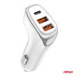 Ładowarka samochodowa 2x USB-A + USB-C 38W AMIO-03886 - 4