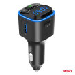 Transmiter samochodowy FM microSD 1×USB-A 2×USB-C 12V 24V AMIO-04651 - 5