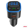 Transmiter samochodowy FM microSD 1×USB-A 2×USB-C 12V 24V AMIO-04651 - 9