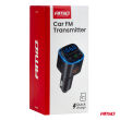 Transmiter samochodowy FM microSD 1×USB-A 2×USB-C 12V 24V AMIO-04651 - 11