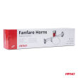 Klakson sygnał dźwiękowy fanfara chrom 12V AMIO-03618 - 6