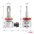 Żarówki samochodowe LED seria X2 H8 H9 H11 H16 6500K Canbus AMIO-02974 - 3