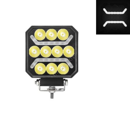 Lampa robocza 10xLED + 2x pasek LED Amber L0185/2x pasek LED Biały L0184