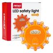 Lampa ostrzegawcza awaryjna z funkcją latarki 3xAAA IP65 12SMD + 3SMD światło pomarańczowe AMIO-04828 - 5