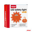 Lampa ostrzegawcza awaryjna z funkcją latarki 3xAAA IP65 12SMD + 3SMD światło pomarańczowe AMIO-04828 - 8