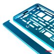 Ramka tablicy rejestracyjnej metalizowana turkusowa AMIO-03177 - 3