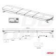 Belka ostrzegawcza LED 51 funkcji 117cm homologacja R65 R10 12-24V AMIO-03344 - 11
