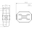 Lampa obrysowa X-SPIDER HELI-X ram. krótkie L1333 - 9