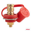 Złącze zasilania akumulatora czerwone plus z zaślepką 3/8 M10 12V 24V 48V 250A AMIO-03814 - 3