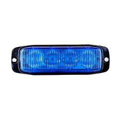 Lampa strobo  4xLED blue R10 R65 / LW0040