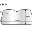 Osłona na szybę 150x80cm przeciwsłoneczna przeciwszronowa AMIO-01534 - 2