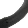 Pokrowiec skórzany perforowany nakładka na kierownicę samochodową M 37-39cm AMIO-01766 - 2