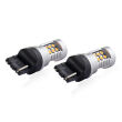 Żarówki LED CANBUS 3030 24SMD T20 WY21W Pomarańczowa Amber 12V 24V AMIO-02393 - 7