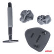 Teleskopowa myjka szczotka do szyb okien luster 24-40 cm AMIO-02611 - 3