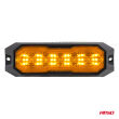 Lampa ostrzegawcza pomarańczowa z funkcją świateł pozycyjnych i obrysówki LED R65 R148 12V 24V 24W AMIO-04859 - 3