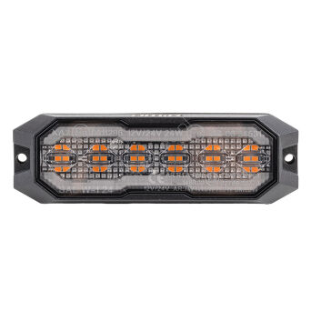 Lampa ostrzegawcza pomarańczowa z funkcją świateł pozycyjnych i obrysówki LED R65 R148 12V 24V 24W AMIO-04859