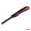 Nożyk uniwersalny ze stali SK5 z czarnym ostrzem ABS 100x18x0,5mm AMIO-04812 - 6