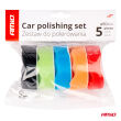 Zestaw gąbek do polerowania gąbki polerskie na rzep 5 el. 80 mm AMIO-03707 - 3