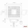 Lampa robocza LED szperacz AWL11 12V 24V AMIO-02425 - 13