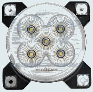 Lampa robocza LED, 40W, rozproszona, okrągła do Fendt, Claas, Massey Ferguson