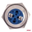 Włącznik płaski okrągły stalowy ON/OFF 19mm 5A 12/230V AMIO-04474 - 5