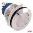 Włącznik płaski okrągły stalowy ON/OFF 19mm 5A 12/230V AMIO-04474 - 6