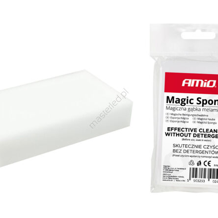 Magiczna gąbka uniwersalna czyszcząca melaminowa MS-01 AMIO-02474