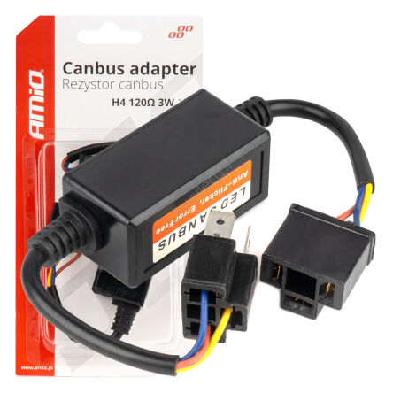 Rezystor CANBUS opornik do żarówek LED 3W 120ohm H4 AMIO-04127