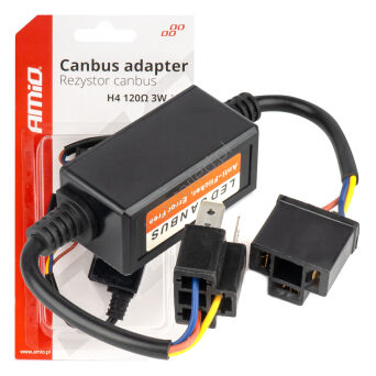 Rezystor CANBUS opornik do żarówek LED 3W 120ohm H4 AMIO-04127