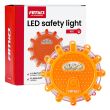 Lampa ostrzegawcza awaryjna z funkcją latarki 3xAAA IP65 12SMD + 3SMD światło czerwone AMIO-02499 - 7