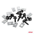 Zestaw śrubek i blaszek montażowych 22 mm ⌀ 6 mm 10kpl AMIO-05033 - 2