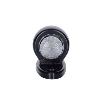 Lampa obrysowa LED LD 465/1 biała na podstawie owalnej 12/24V