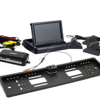 Zestaw czujników parkowania TFT02 4,3" z kamerą HD-402-LED 4 sensory czarne Truck