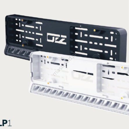 Panel LED OZZ LP1 + tablica rejestracyjna Czarny
