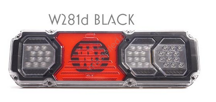 2525 DD L BLACK  Lampy zespolone tylne W281d DD