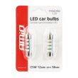 Żarówki LED STANDARD 3014 12SMD Festoon C5W C10W C3W 36mm White 12V - 3