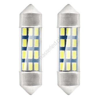 Żarówki LED STANDARD 3014 12SMD Festoon C5W C10W C3W 36mm White 12V