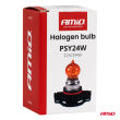 Żarówka halogenowa PSY24W 12V 24W PG20-4 AMBER AMIO-04519 - 5