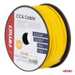 Przewód jednożyłowy żółty CCA 1x1.5mm2 50m 7.5A 12/230V AMIO-04449 - 5