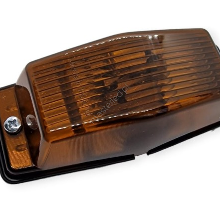 Lampka Double Burner - klosz dymiony pomarańczowy