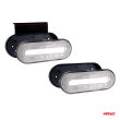 Lampa obrysowa LED OM-01-W owalna biała AMIO-02375 - 3
