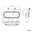 Lampa obrysowa LED OM-01-W owalna biała AMIO-02375 - 6