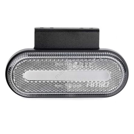 Lampa obrysowa LED OM-01-W owalna biała AMIO-02375