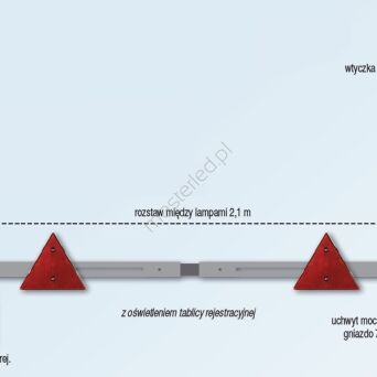 Belka rozstawna na lampach LED / ośw. rolcznicze (9)