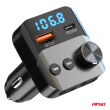 Transmiter samochodowy FM 1×USB-A 1×USB-C 12V 24V AMIO-04647 - 5