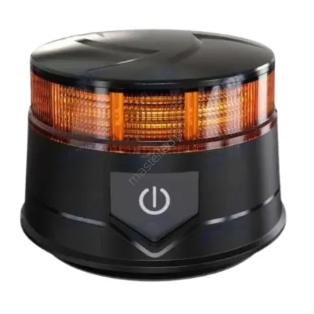 Lampa ostrzegawcza LED 12–24V akumulatorowa – na magnes, kogut ostrzegawczy IP67